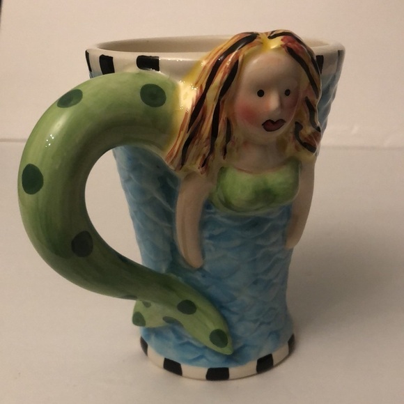 Essentials by Home Crab and Mermaid Oversize Coffee Mug - Picture 7 of 7